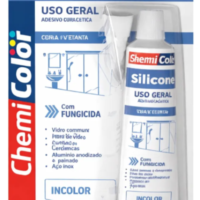 Adesivo Silicone Acético Incolor 50g Chemicolor Multiuso